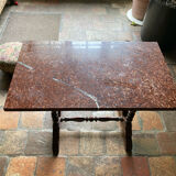 Table basse marbre rose