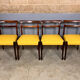 Newly upholstered Mid Century Vintage rosewood chairs
