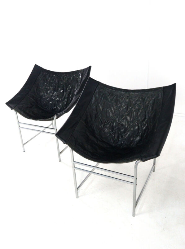 Set of 2 Gerard van den Berg for Montis Swing armchairs