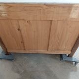 Raw art deco chest of drawers in walnut