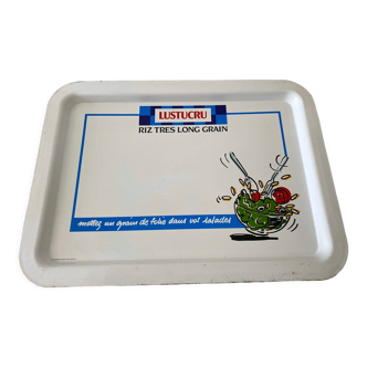 Lustucru metal advertising tray