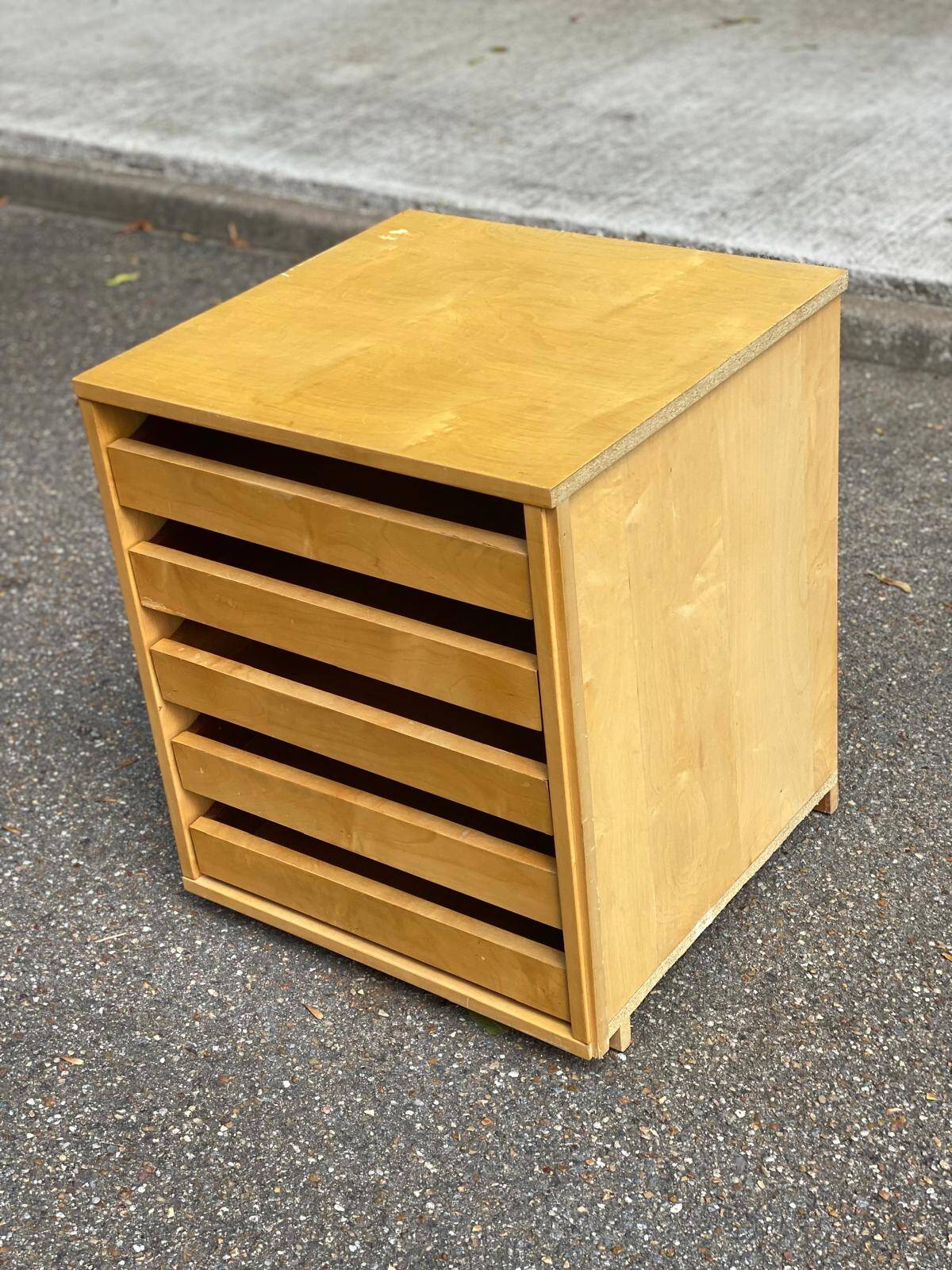 5-drawer plan sorter furniture, workshop style, for drawing and sewing storage 7