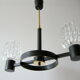 Lustre vintage 1960 métal et laiton