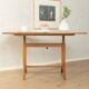 Unique dining/coffee table by Wilhelm Renz, 1950s, walnut, adjustable height