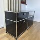 Commode USM Haller en Noir Graphite