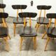 Set of 6 restored Luterma "banana" chairs