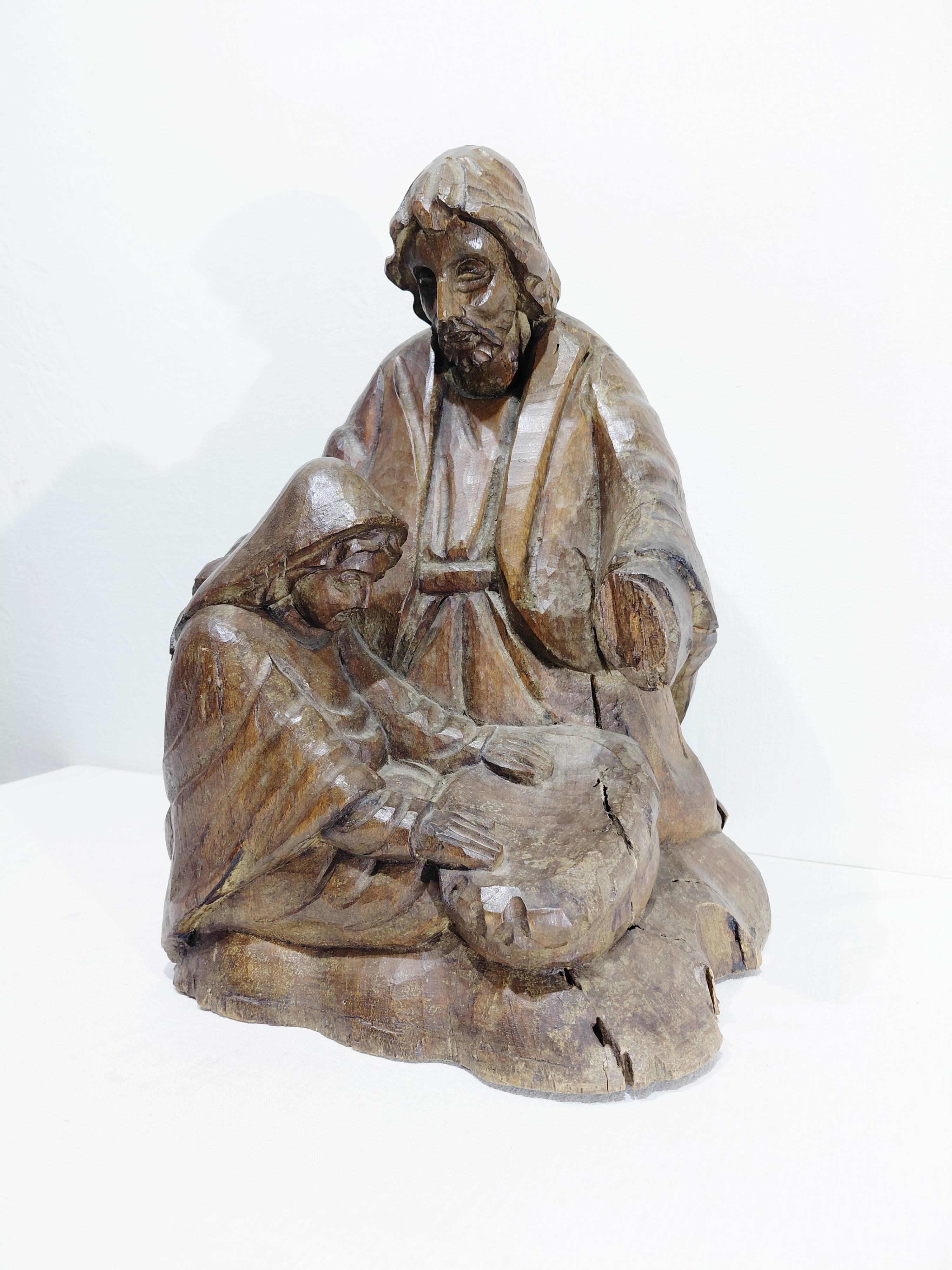 RELIGIOUS STATUE - JOSEPH AND MARY