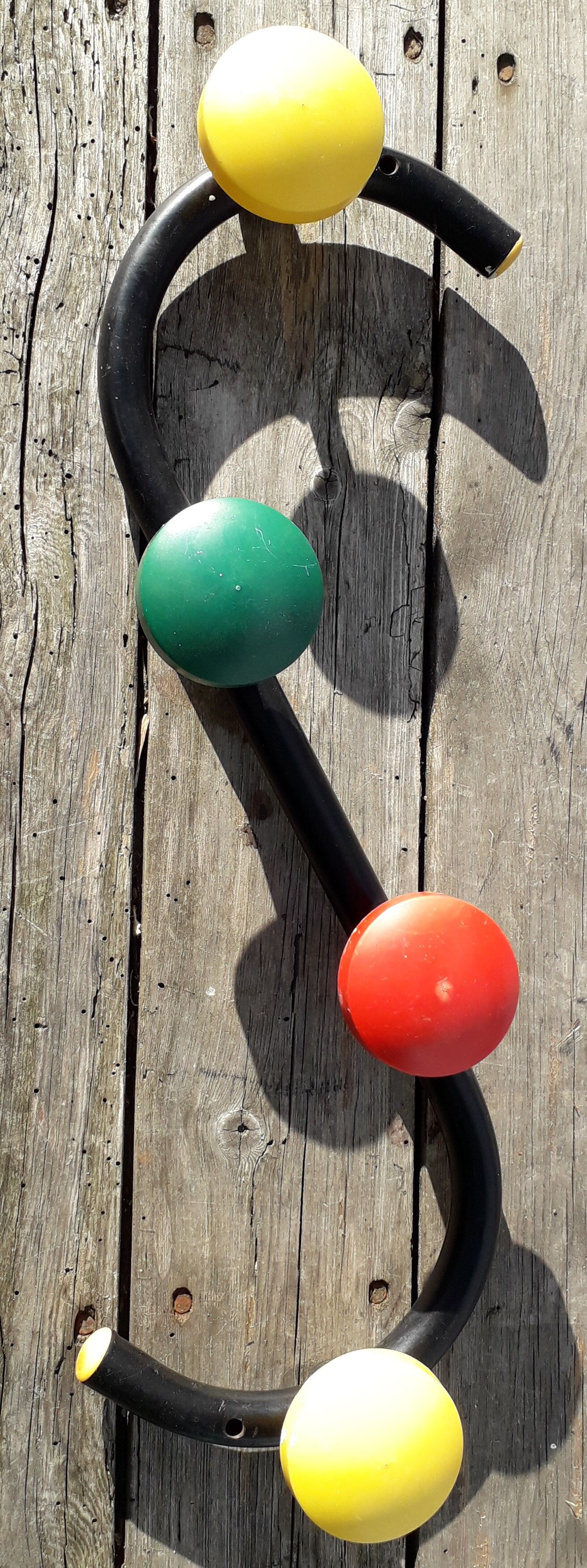 Coat holder multicolored 60's.