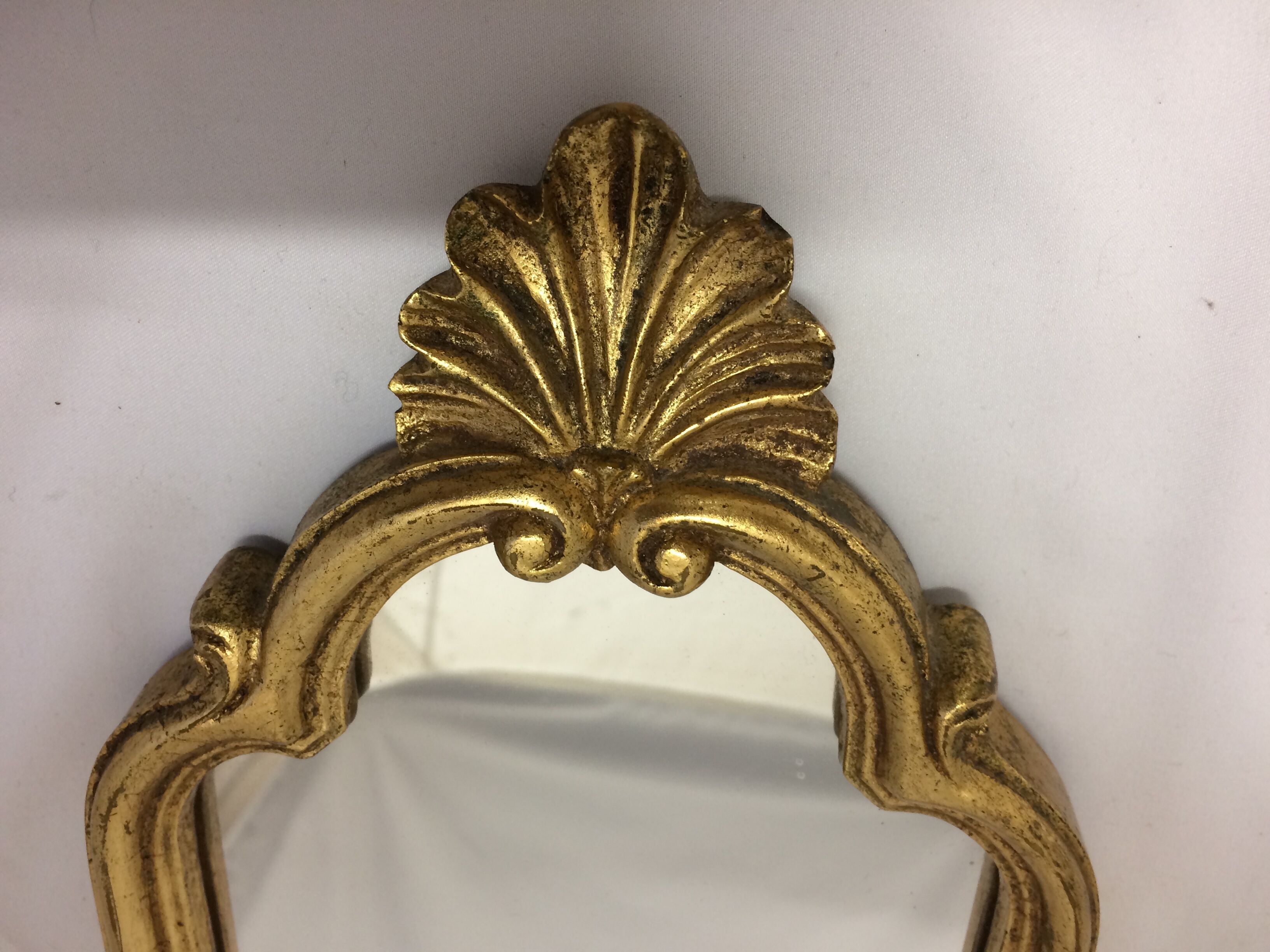 Gilded wooden mirror - 39x16cm
