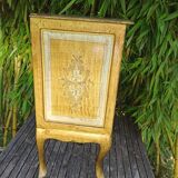 Commode Florentine dorée style Hollywood Regency années 60