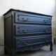Black vintage chest of drawers