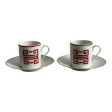Two porcelain cups by Bernardaud.