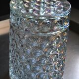 Molded-pressed glass jar/candy dish