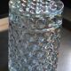 Pot/bonbonnière en verre moulé-pressé