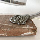 Art deco night light with marble base