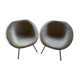 Pair of armchairs designed by Claude Vassal, 1950s.