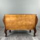 Curved commode in the Louis XV style, carved wood, 19th century.