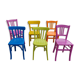 Suite de 6 chaises bistrot custom