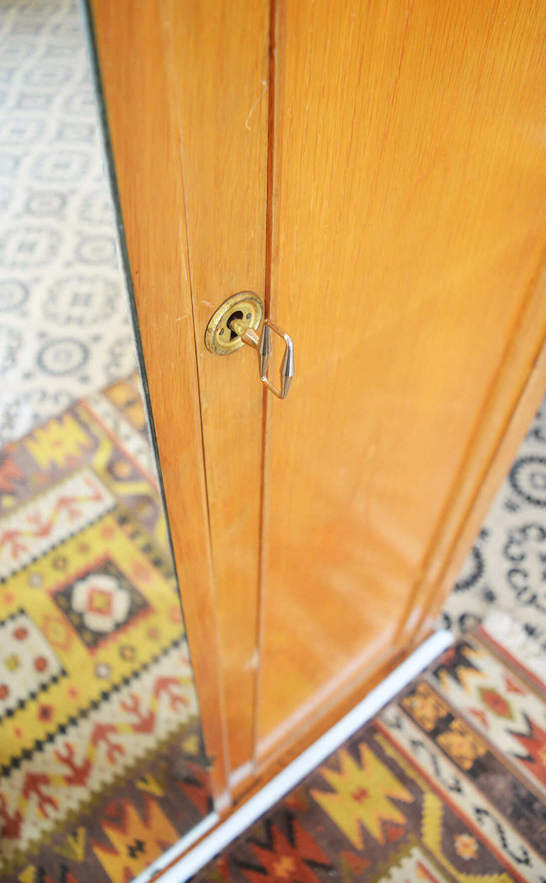 Blond wood wardrobe 60s