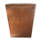 Danish teak folding bar, editor dyrlund , model 7712, designed by reno wahl iversen