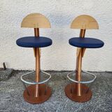 Bar or shop counter and 2 deck lina stools polyester boat hull