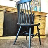 Series of 6 mismatched bistro chairs Baumann and Gizycko