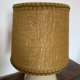 Stoneware lamp - rope lampshade