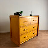 Gauthier Maison chest of drawers in solid pine, 1980s