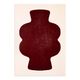 Peinture sur papier rouge cerise signée Eawy