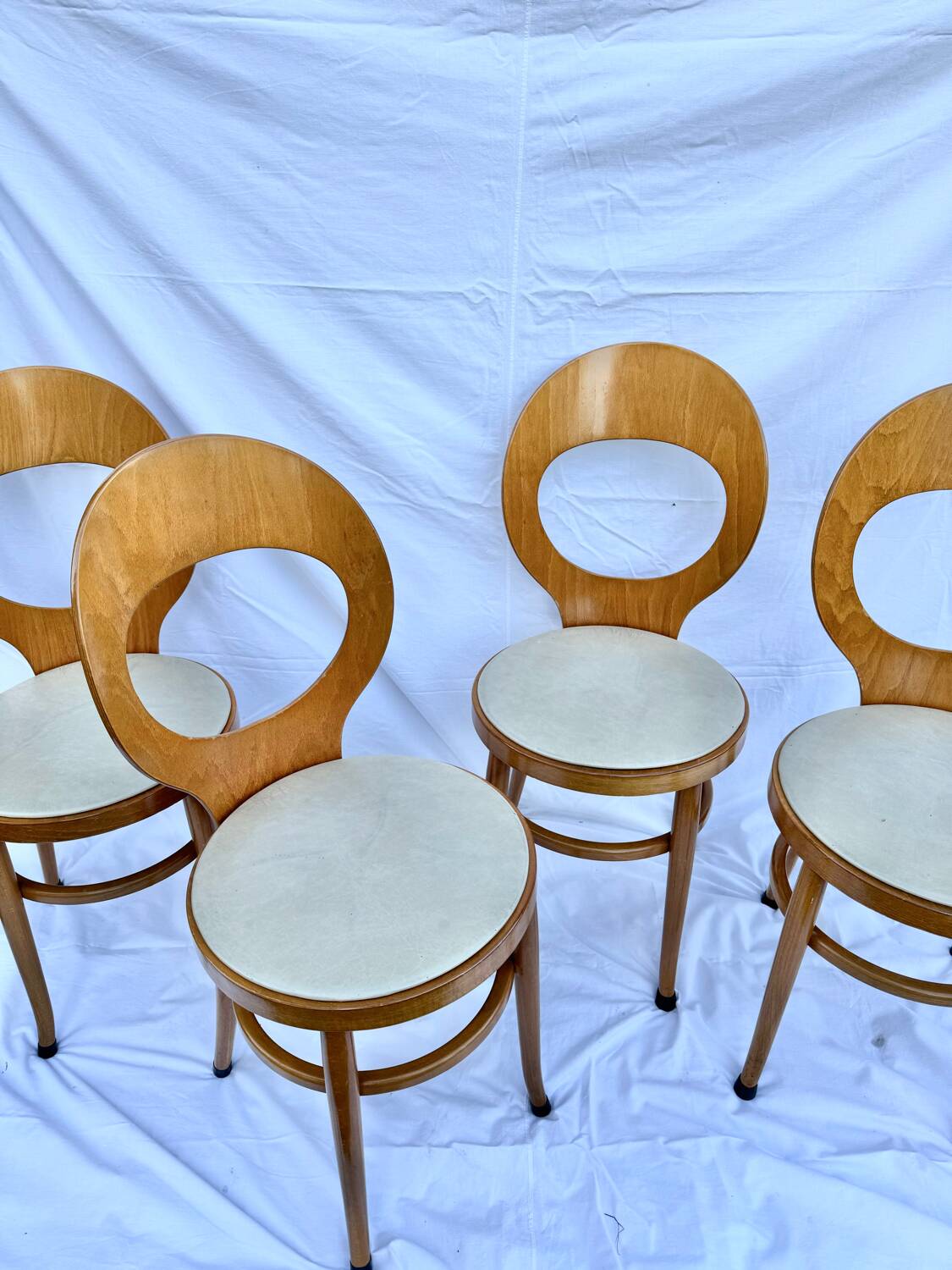 Ensemble de 4 chaises mouette Baumann
