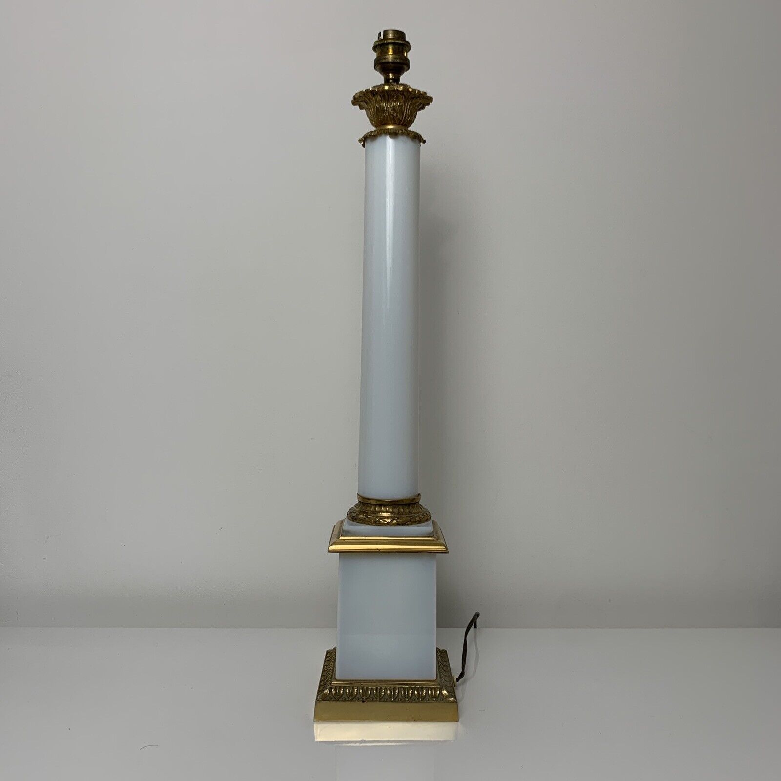 Foot in gilded bronze and opaline classic empire