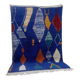 Berber design rug - blue touch - handmade Moroccan rug - 241x165 cm