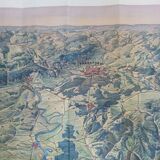 Bird's-eye view map of Frankfurt