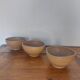 Lot de 3 petits bols en gres