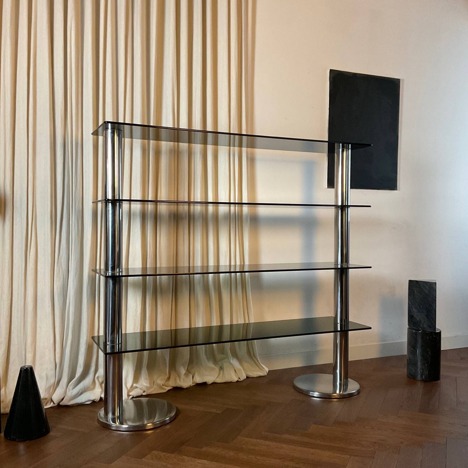 Italian design bookcase/room divider from the 1970s