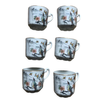 Lot de 6 tasses anciennes