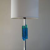 Table lamp Svend Aage Holm Sørensen, metal and glass, modern Danish design, 1960s