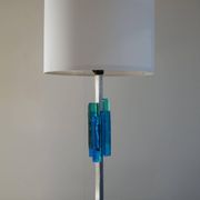 Table lamp Svend Aage Holm Sørensen, metal and glass, modern Danish design, 1960s