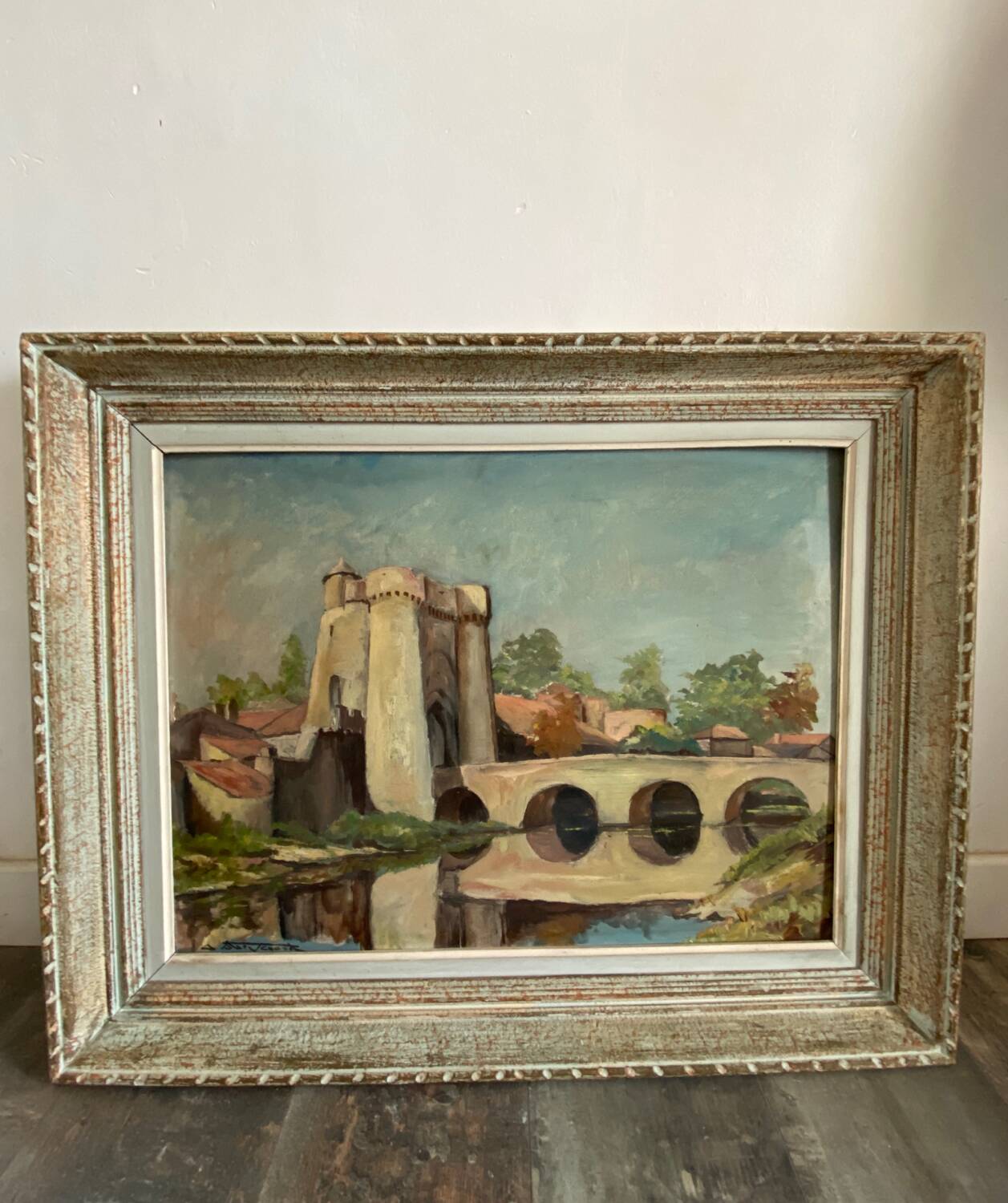 Walled city painting