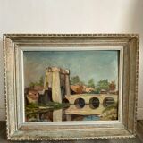 Walled city painting