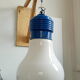 Suspension ampoule de Piero Brombin, italie des années 70