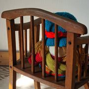 Vintage country-style children's armchair