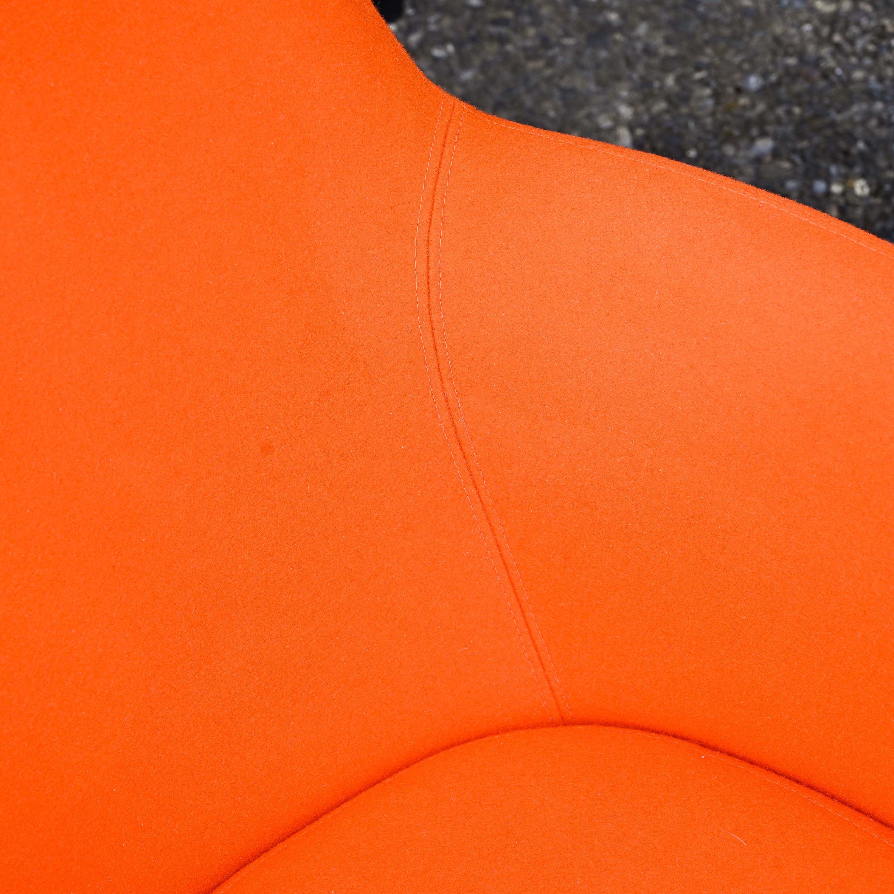 Havana Wing Chair in orange Divina fabric designed by Busk & Hertzog in 2013