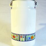 Enamelled metal pot