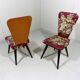 Set of 2 flower side chairs 1950’s