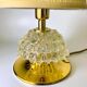 Italian Barovier Murano Rostrato glass and brass table lamp, 1940s
