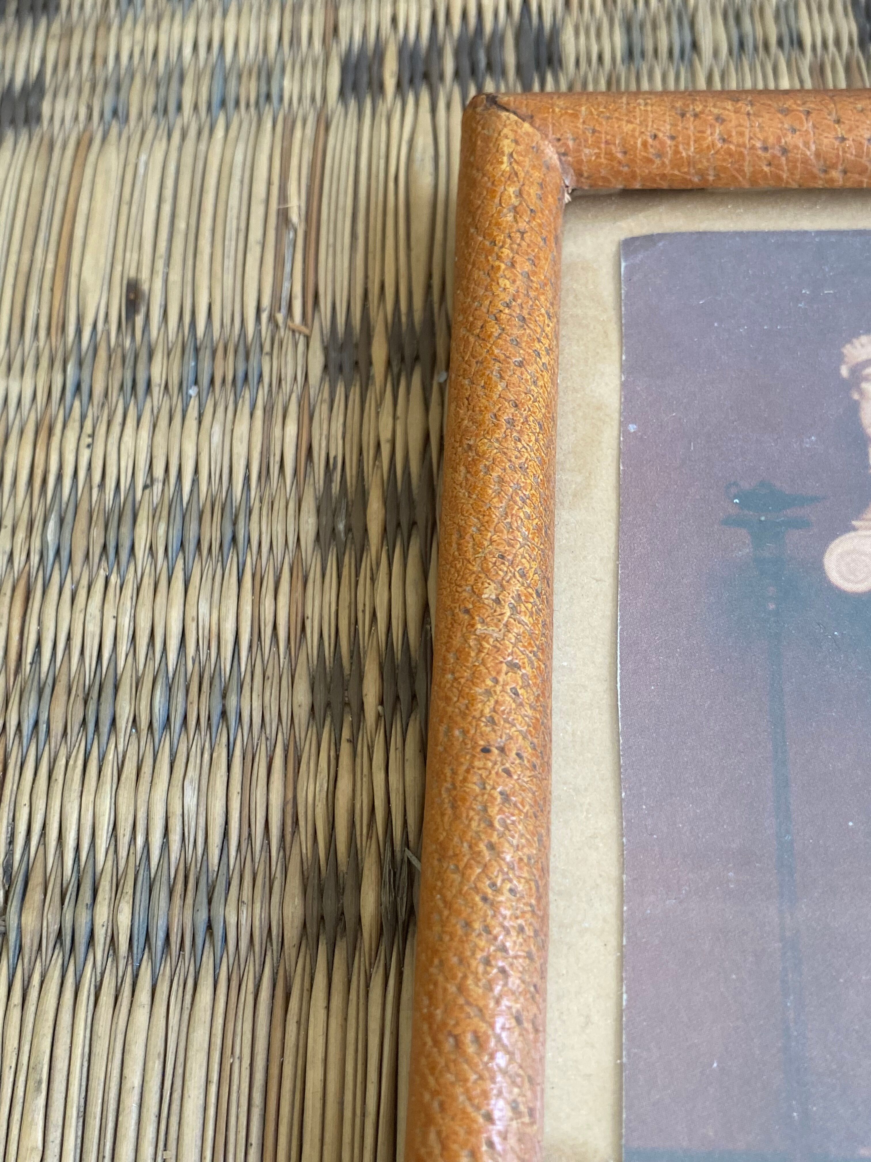 Frame in leather 60s