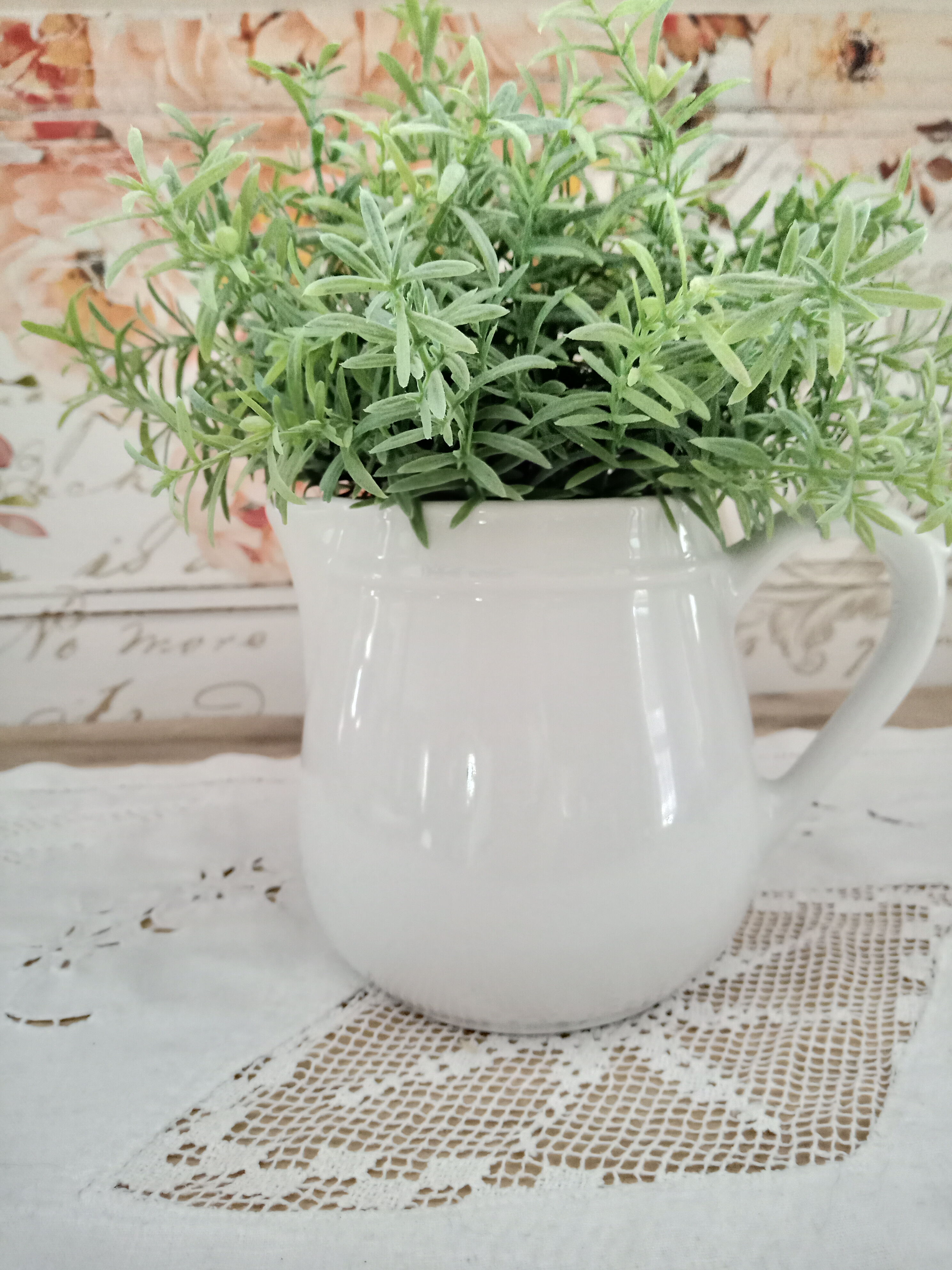 Pitcher in white porcelain Pillivuyt France