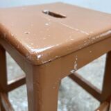 Wood milk chocolate workshop stool