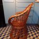 Vintage rattan armchair